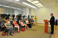 Vitalie Marinuta Holds a Press Conference