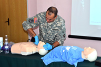 Instruire americană pentru medicii Armatei Naţionale