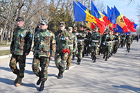 National Army Servicemembers attend Commemoration March in Cosnita