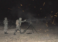 National Army Soldiers Carry out Night Shooting Drills in Balti