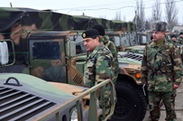 National Army Commander Inspects Peacekeepers’ Vehicles (video)