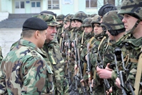 Inspection in the Infantry Unit