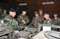 Conducerea Ministerului Apărării şi Armatei Naţionale a inspectat lucrările de renovare a poligonului de la Bulboaca