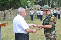 Inspection at Balti Military Training Center