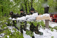 Over 3,900 National Army Service Members Participate in the Liquidation of April Snowfall Consequences