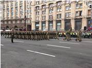 National Army Peacekeepers March on Khreshchatyk Boulevard in Kiev 