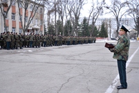 Young Men Enlisted in the National Army Take Military Oath