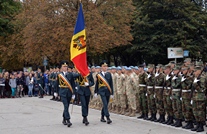 A Military Mini-Parade Organized in Edinet in the Framework of National Army’s Day