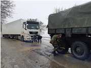 National Army Service Members Intervene in the Areas Affected by Glaze and Snowfalls