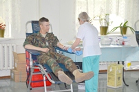 About 250 National Army Soldiers Voluntarily Donate Blood