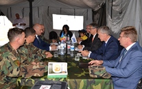 Minister of Defense and Head of OSCE Mission to Moldova Pay Visit to the Military Base in Floresti  