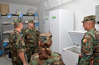 Vizită de lucru în Regimentul Rachete Antiaeriene