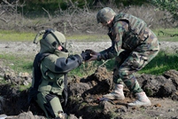 About 40 explosive devices were destroyed by military engineers in November