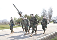 Inspection visit to the Anti-Air Missile Regiment, in the context of COVID- 19
