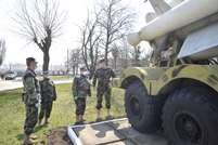 Inspection visit to the Anti-Air Missile Regiment, in the context of COVID- 19