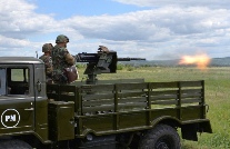 March of military equipment and combat firing in the Balti garrison (video)