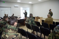 The instructional - methodical sessions, carried out at the military base of the National Army