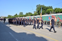 Primul antrenament comun pentru parada militară de Ziua Independenței