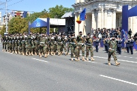 Militarii Armatei Naţionale au marcat Ziua Independenţei Republicii Moldova