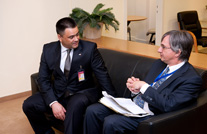 Vitalie Marinuta Meets With NATO Secretary General
