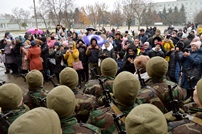 More than 300 soldiers took the military oath