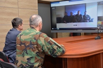 The video conference of the leadership of the Ministry of Defense and the National Army with the soldiers in international peacekeeping operations