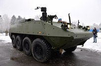 The National Army received the ”Piranha” type transporters