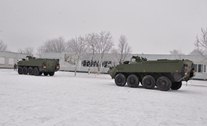 The National Army received the ”Piranha” type transporters