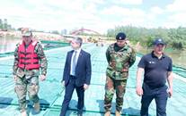 Defense Minister Anatolie Nosatîi and Secretary of State Valeriu Mija, working visits to Leova and Stefan Voda