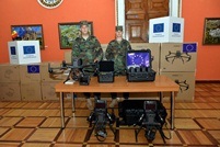 The first batch of equipment purchased under the European Instrument for Peace, received by the National Army