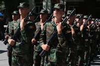 Conscripts of the National Army took the military oath