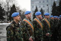 The KFOR-20 Moldovan military contingent, ready to execute the peacekeeping mission in Kosovo