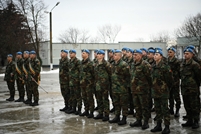 The KFOR-20 Moldovan military contingent, ready to execute the peacekeeping mission in Kosovo