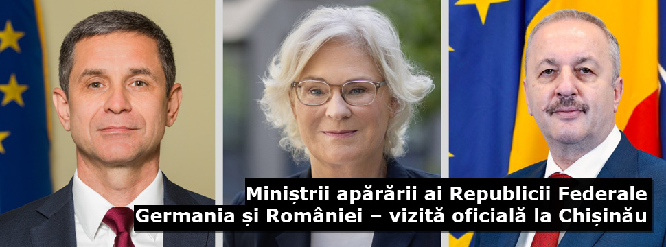 Miniștrii apărării ai Republicii Federale Germania și României – vizită oficială  la Chișinău