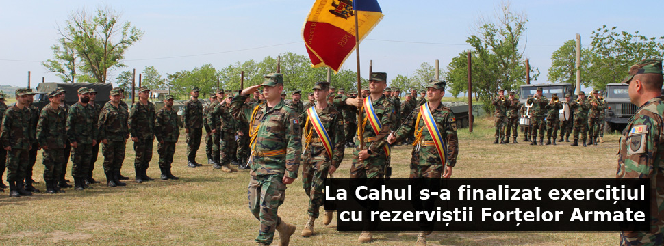 La Cahul s-a finalizat exercițiul cu rezerviștii Forțelor Armate